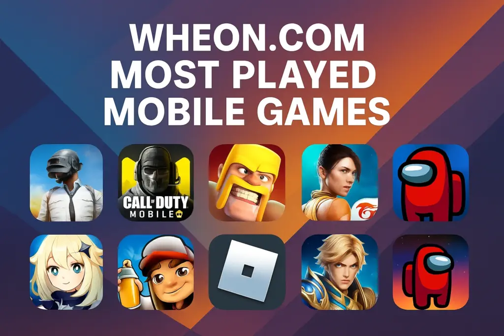 Wheon.com Most Played Mobile Games